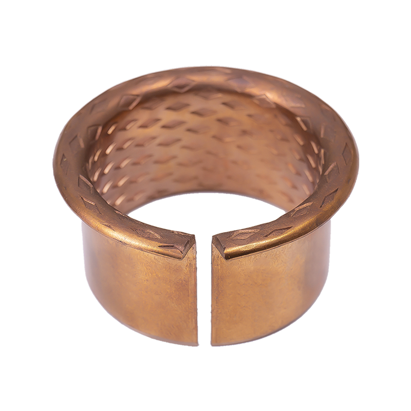 HZ090F Tuleja z brązu z kołnierzem w kształcie rombu, z rowkiem olejowym