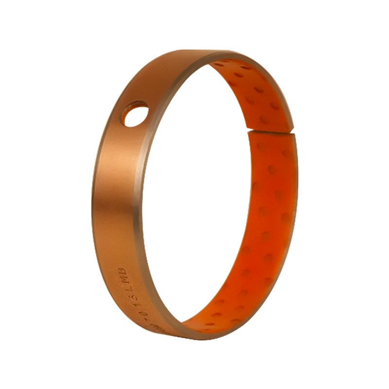 HZ2L Typ 2 Łożysko ze smarowaniem granicznym z porowatej miedzi spiekanej POM/wypełniaczem (pomarańczowe).