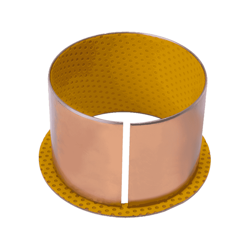 HZ2Y Łożysko ze smarowaniem granicznym z porowatej miedzi spiekanej POM/wypełniaczem (żółte).